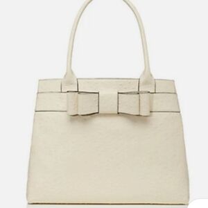 Kate Spade Villabella Bone Color Bow Tote Bag